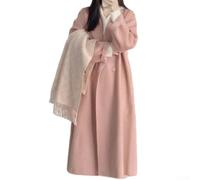 Medium Length Woolen Coat Elegant Style Version Hepburn Style Women Jacket