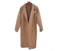 Medium Length Woolen Coat Elegant Style Version Hepburn Style Women Jacket