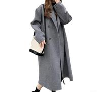 Medium Length Woolen Coat Elegant Style Version Hepburn Style Women Jacket