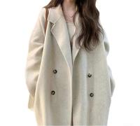Medium Length Woolen Coat Elegant Style Version Hepburn Style Women Jacket
