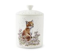 Medium Lidded Storage Jar Fox Design