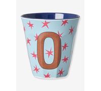 Medium melamine cup with LETTER O star print RICE, 250 ml multicoloured