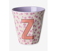 Medium melamine cup with LETTER Z flowers RICE, 250 ml multicoloured