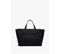 Medium Oak Black Street Saddle Leather Grab Bag - Black Leather / One Size
