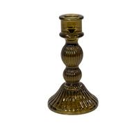 Medium Olive Green Decorative Candle Holder