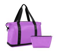Medium Orchid Solid Color Pure Plain Purple Travel Duffle Bags Weekender/Overnight Duffel with Adjustable Strap for Travel Foldable, Medium Orchid Solid Color Pure Plain Purple, 1 Size, Medium Orchid