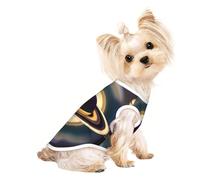 Medium Pet Breathable Sleeveless Beautiful Saturn Print T-Shirt - Lightweight Dog & Cat Outfit - Stretchy Tank Top