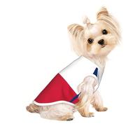 Medium Pet Breathable Sleeveless Flag of Texas Print T-Shirt - Lightweight Dog & Cat Outfit - Stretchy Tank Top