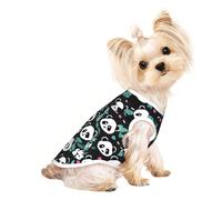 Medium Pet Breathable Sleeveless Panda Cute face Print T-Shirt - Lightweight Dog & Cat Outfit - Stretchy Tank Top