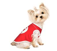 Medium Pet Breathable Sleeveless Tunisian Flag Print T-Shirt - Small Medium Cats & Dogs, Chihuahua, Yorkie, Dachshund