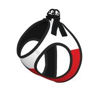 Medium Pet Leash Vest & Dog Flag of The Czech Republic Print Harness Set â€“ Soft, Light, Breathable Mesh for Small Dogs & Cats