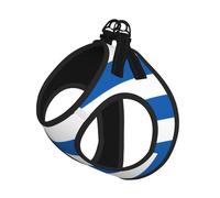 Medium Pet Leash Vest & Dog Greek Flag Print Harness Set â€“ Soft, Light, Breathable Mesh for Small Dogs & Cats