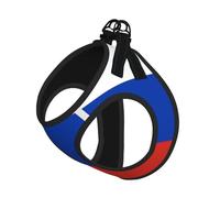 Medium Pet Leash Vest Dog Harness - Small Sized, Russian Flag Print Adjustable for Cats and Dogs, Perfect for Outdoor Walking