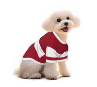 Medium Pets Dogs T-Shirt, Flag of Latvia Print Cats Cotton Sweatshirts, for Chihuahua Yorkie Puppy Clothes Short Sleeve