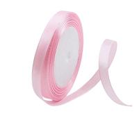 Medium Pink Satin Ribbon 10mm, 23 Meters Pink Fabric Ribbons Double Sided Silk Ribbons for Gift Wrapping, Crafting, Hair Bows, Balloons, Sewing, Wreaths, Cakes, Wedding Party, Christmas Decoration