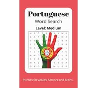 Medium Portuguese Word Search Puzzle Book: Word Searches with Easy to Read Print about, Learning Portuguese, Portuguese, Language, and More - 6x9 ... Gift for Vacations, Holidays and Free Times.