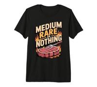 Medium Rare or Nothing Steak Beef Ribeye BBQ Premium T-Shirt