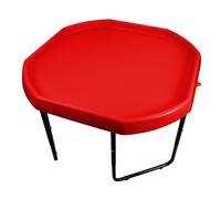 Medium Red 70cm Plastic Activity, Sand & Water Mixing Play Tray with Stand Adjustable to 3 Heights.