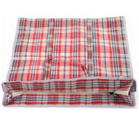 Medium Reusable Strong Check Storage Laundry Clothes or Shopping Bag Blue or Red (Red)