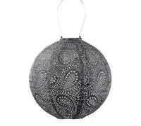 Medium Round 30cm Paisley Dark Grey Solar Light Fallen Fruits Multi One Size