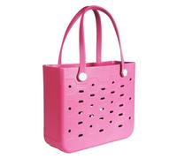 Medium Rubber Beach Bag for Men & Women, Large Capacity Rubber Travel Tote Bag for the Beach Boat Pool, New-rose Red, M, Tote Bag