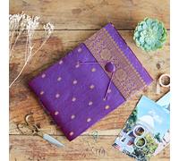 Medium Sari Fabric Photo Album Paper High Purple One Size