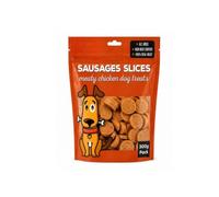 Medium Sausages Meaty Chicken Dog Treats 400g - Their Soft, Chewy Texture Makes Them Easy To Break Into Smaller Pieces - Suitable For All Dogs - High Meat Content- 100% Real Meat- 400g Pack(Pack Of 2)