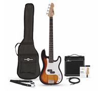Medium Scale Bass Guitar with Amp 15W - LA Sunburst by Gear4music