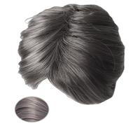 Medium Separate Wigs Hairpiece Natural Look Haircover for Men's Hair Styling Popular Hair Stains Daily Use Men's Hairpiece Men's Hairpieces