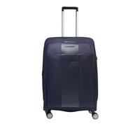 Medium size- expandable suitcase 4 wheels- male- Piquadro- Suitcases- Blue- ONE SIZE- Suitcases ONE SIZE