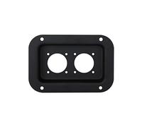 Medium Size Twin Speakon Connector Dish for Speaker Cabs, Black