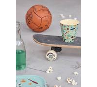 Medium SPORTS PRINT RICE melamine cup, 250 ml turquoise