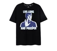 (Medium) Star Trek Short Sleeved T-Shirt (Mens Black)