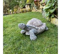 Medium Stone Cast Tortoise Garden Ornament