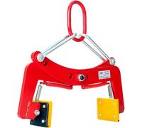 Medium Stone Lifting Clamp - Scissor Type Tool for Safe Transport of Rock, Steel Plates, Marble & Glass - Heavy-Duty Handling Equipment for Construction & Renovation