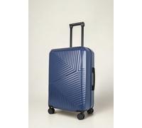 Medium Suitcase 24' Inch Hard Shell Checked Luggage - Lightweight, Durable with Built-in Cupholder, TSA Lock, Dual Spinner Wheels JLY Dark Blue Medium