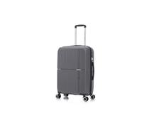 Medium Suitcase Unbreakable Hard Shell on 4 Dual Spinner Wheels Super Lightweight Hold Check in with Built-in TSA Lock | Charcoal