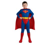 Superman Costume Boys Superhero Fancy Dress Kids Comic Book DC Official