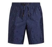 Medium Swim Boxer Shorts in Logo Jacquard - male - Dolce & Gabbana - Beachwear - Blue - S - Swimwear S