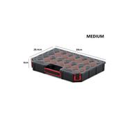 (Medium) Tager DIY Storage Organiser Compartment Parts Cabinet Screws Carry Case Tool Box