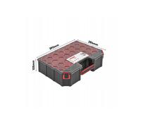 B2C Tager DIY Storage Organiser Compartment Parts Screws Carry Case Tool Box Workshop Garage Home (Medium Tall - boxes)