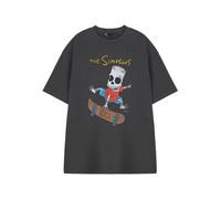 (Medium) The Simpsons Short Sleeved T-Shirt (Mens Grey)