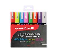 Medium Tip Assorted Marker Coloured Liquid Chalk Pen 8 per Pack (Each)