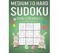 Medium to Hard Sudoku Books for Adults: 200 Medium & 200 Hard Sudokus - A4 UK Easter Edition