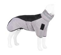 Medium to large breed dog polyester warm and windproof sweatshirt, breathable, easy to clean, suitable for home and outdoor pet wear.(Gray Black,6XL)
