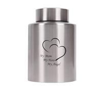 Medium Urns for Human Ashes - Adult Male Female Keepsake Urns (Silver, My Mom)