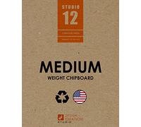 Medium Weight Chipboard Sheets. STUDIO 12 Brand. (9" x 12") .030” Thickness. (8 Sheets)