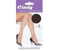 MEDIUM WEIGHT SUPPORT TIGHTS LADIES FACTOR 8 - EXTRA LARGE IN BARELY BLACK