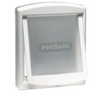 (MEDIUM WHITE 740EF) Cat/ Dog Flap For Small Pets (Lockable) By Petsafe