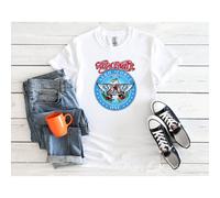 (Medium, White) Aerosmith Fancy As Worn by Garth Men Women Unisex Top T Shirt